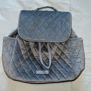Vera Bradley Backpack in Carbon Gray Velvet